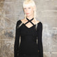The Tie-Knit Top - Black
