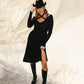 The Tie-Knit Dress - Black