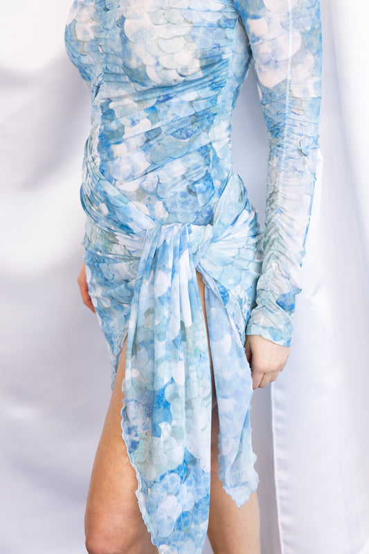 Seashell Sparkle Mesh Scarf