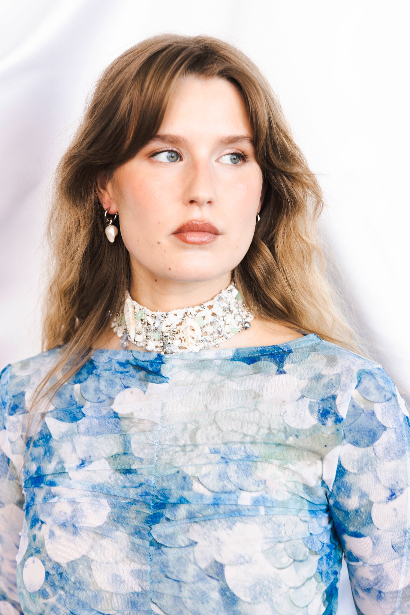 The Crochet Pearl Choker Seashell Sparkle