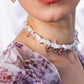 The Crochet Pearl Necklace in White