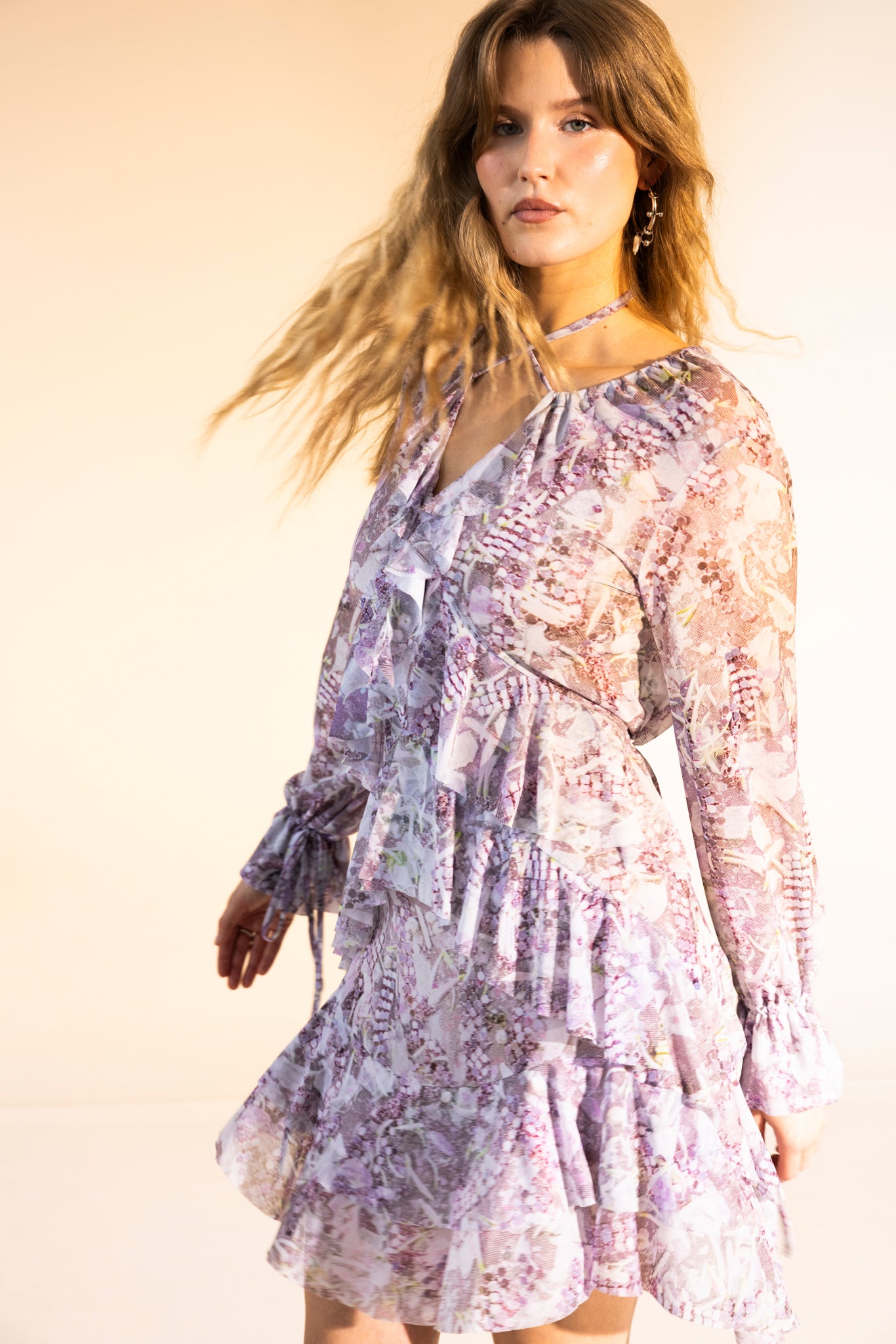 The Moonlight Dress in Pink Seashell