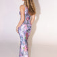 The Knot Maxi Dress in Coral Haze