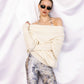 The Moss Sky Sweater in White