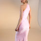 One Shoulder Maxi Dress in Pink