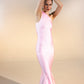 One Shoulder Maxi Dress in Pink