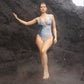 The Knot Swimsuit in Seashell Sparkle