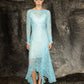 The Butterfly Dress in Blue Lace