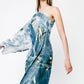 The Wing Dress in Blue Crystal