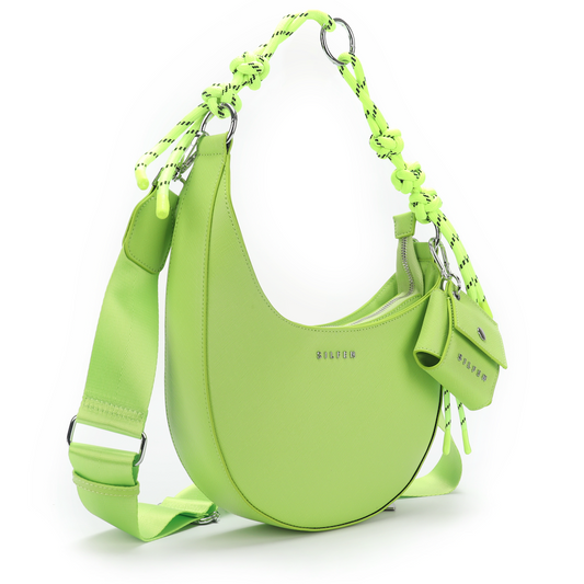 Helene Shoulder Bag  - Lime Green