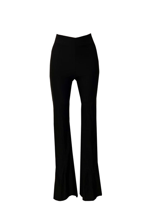 Black Trousers With a Slit