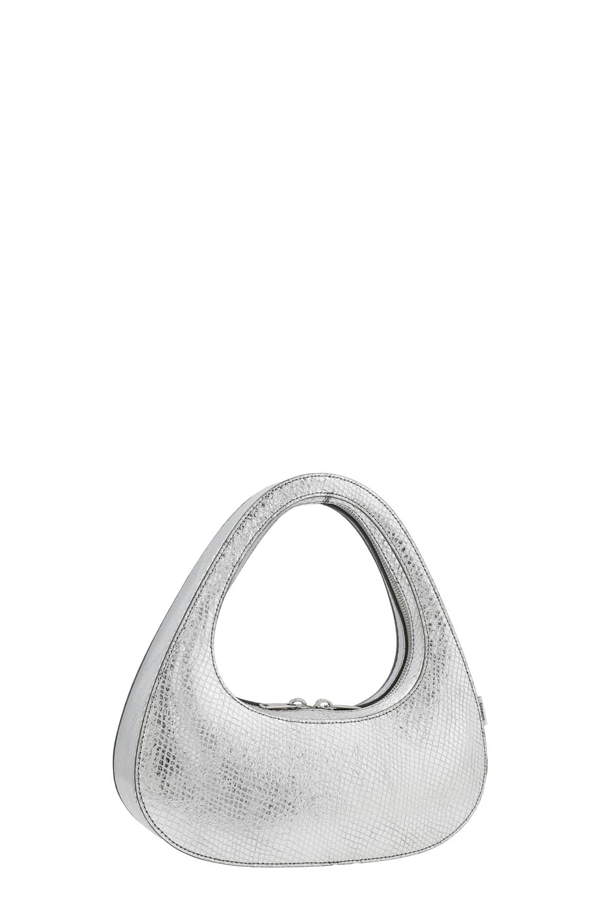 Baguette Swipe Bag Silver Python