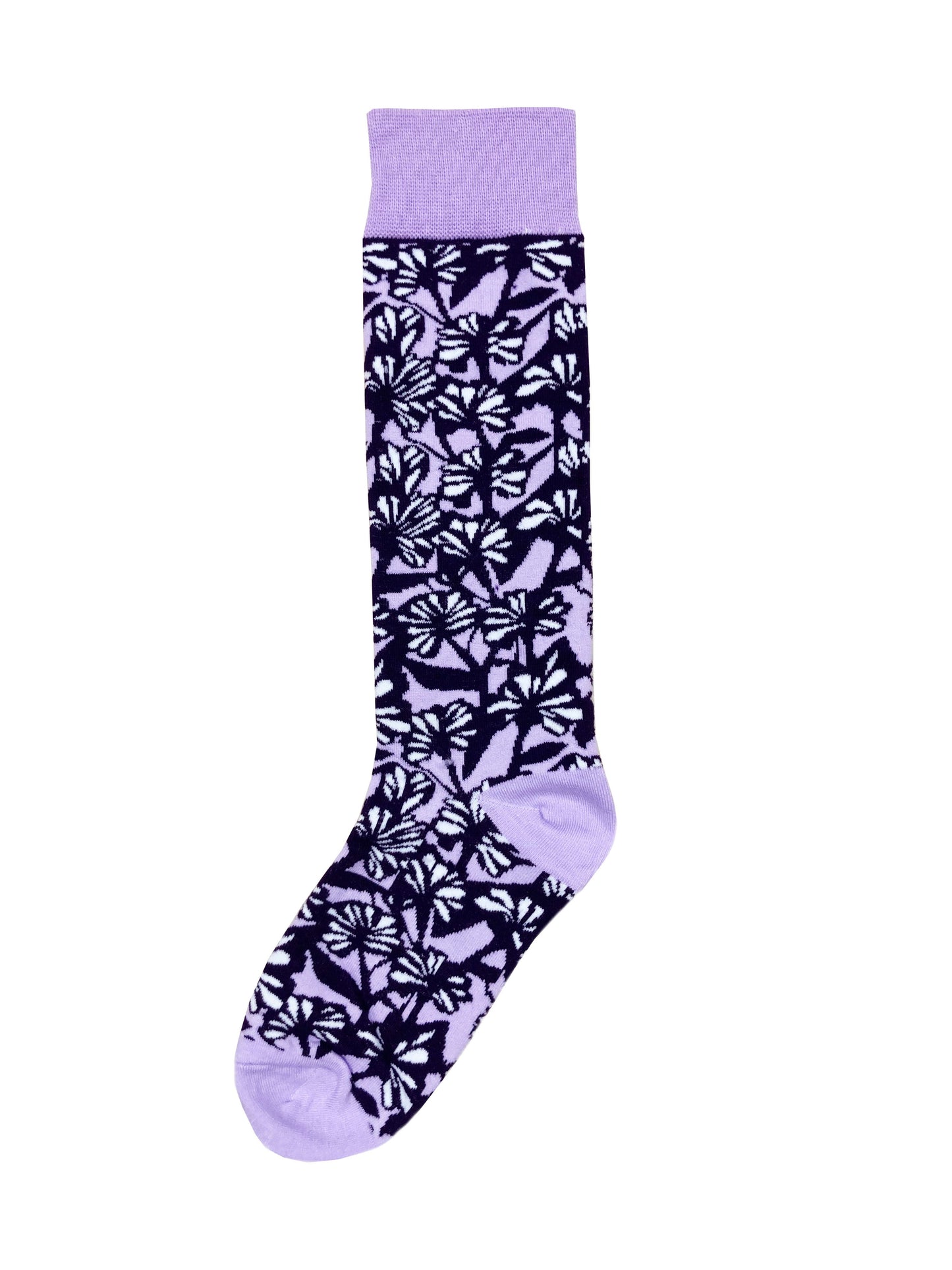 The Flower Pearl Socks in Purple