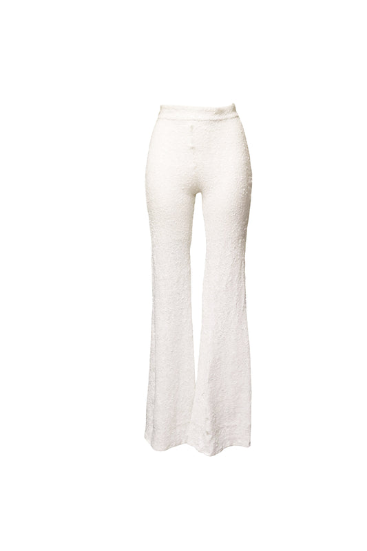 The White Sequin Trousers
